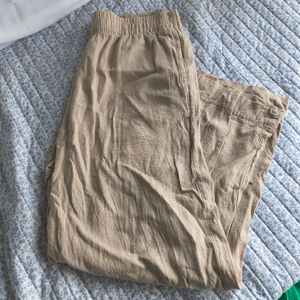 Old Navy Wide Leg Linen Pant